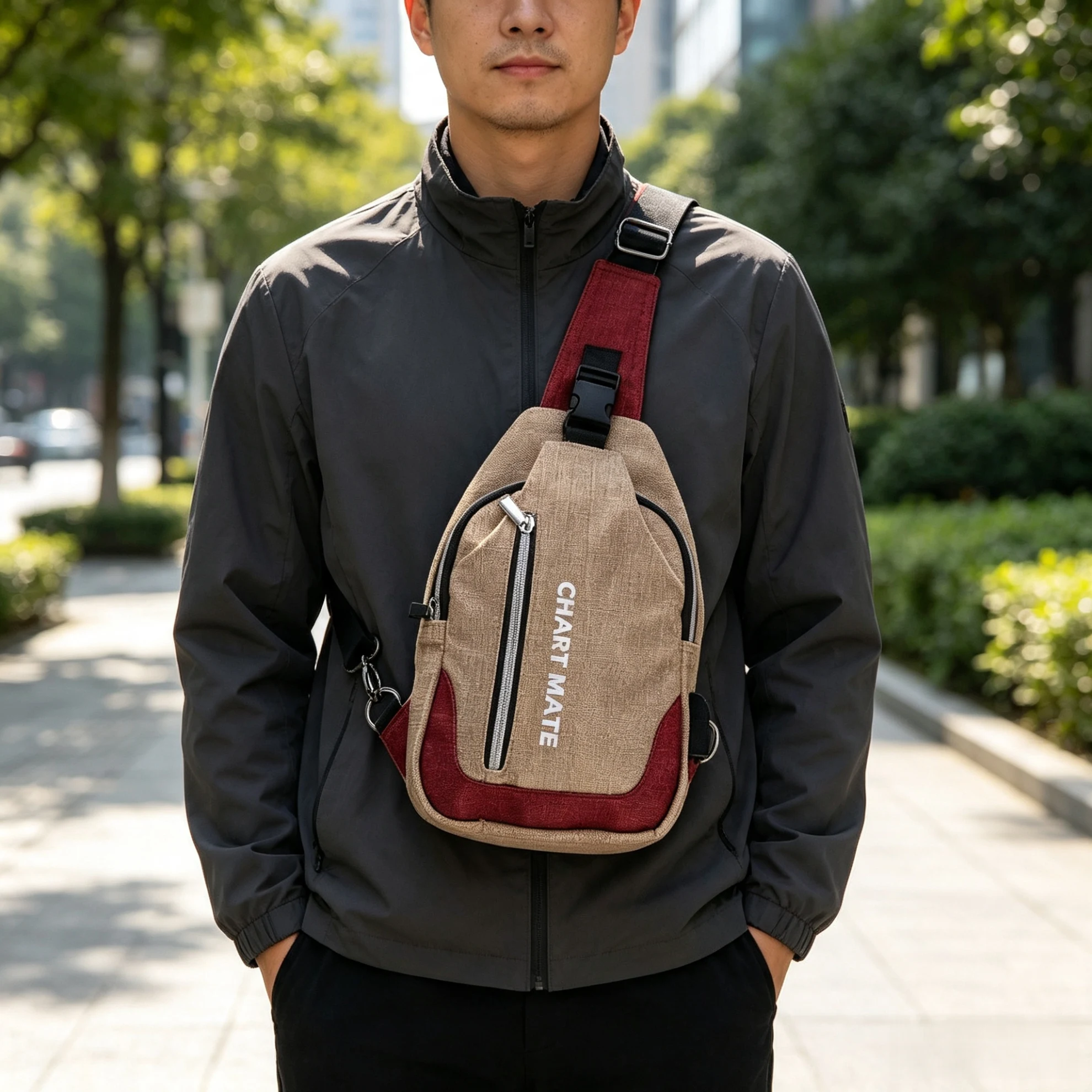 Multipurpose Crossbody Shoulder Bag, Lightweight Daypack